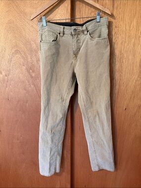 Men's Prana Tan Stretch Corduroy Pants  - Size 32 / 30